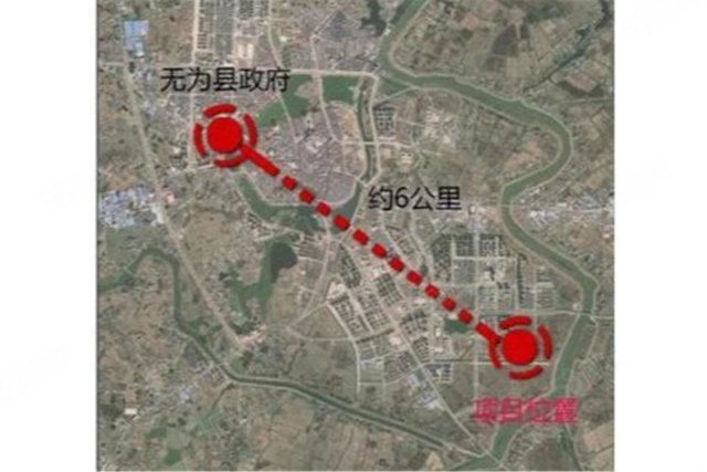 碧桂园·西江樾位于无城镇东南侧,距离无为