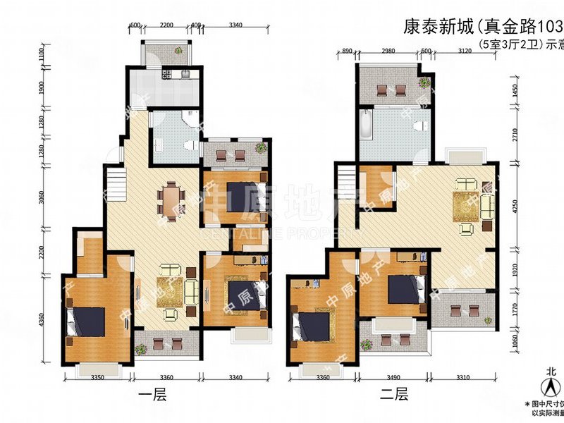 康泰新城空中别墅,俯瞰整个大华,送50平米大露台