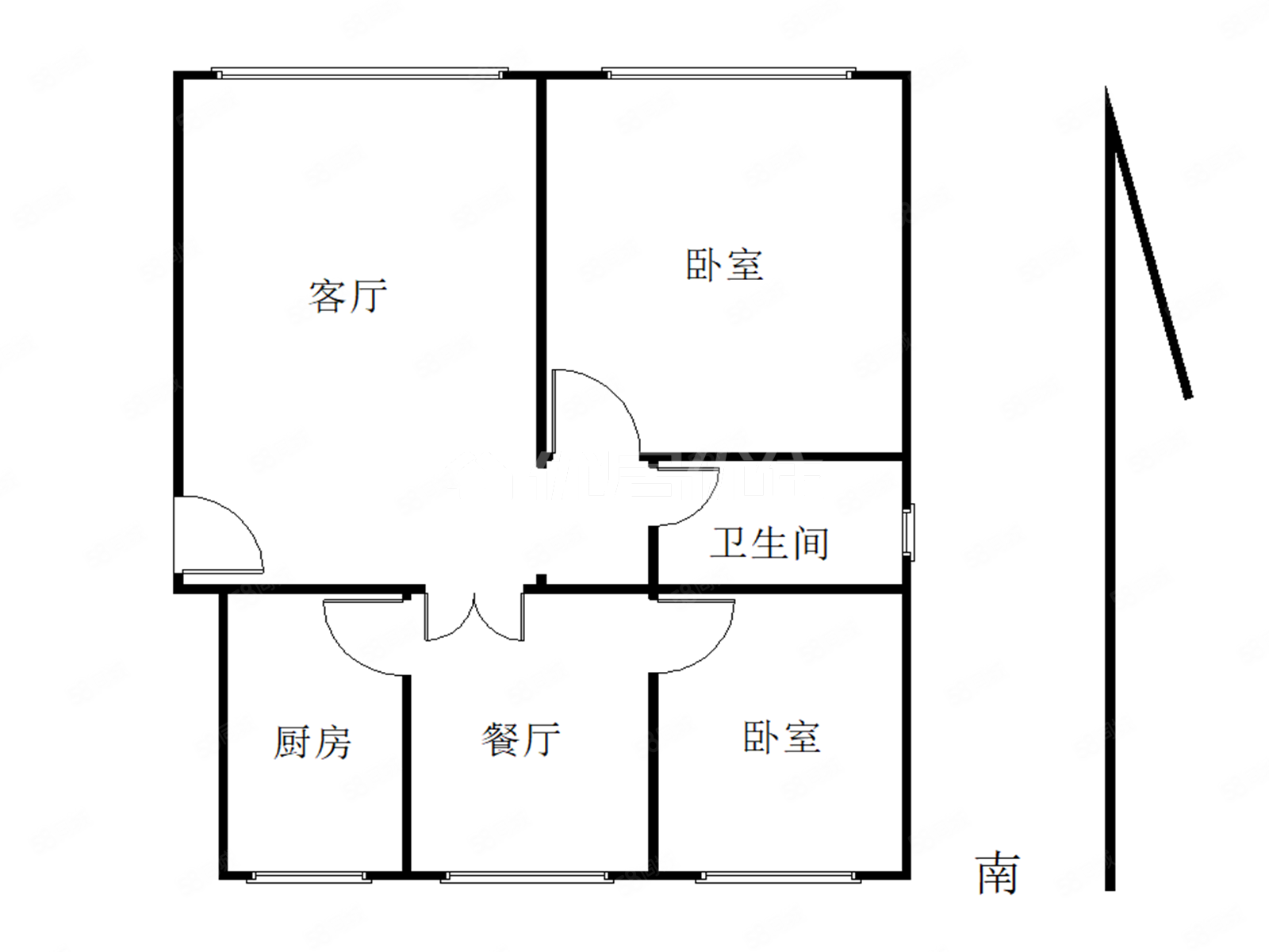 新上国标武警小区小区自带公园环境好南北通透国标户型二楼