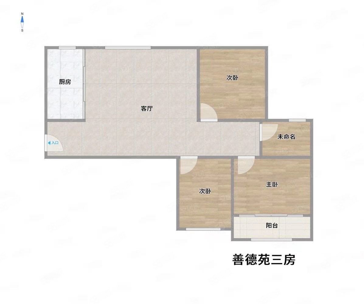 松南城善德苑3室2厅2卫97.49㎡南245万