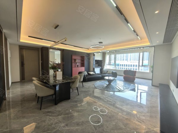 品质洋房_置地上玺_大横厅四房_全屋定制_中央空调地暖新风