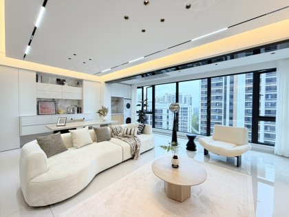 包河万象汇旁万科朗拾精装大三房_落地窗_一梯一户落地窗_实拍