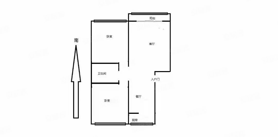 良兴美嘉城,南北通透,鑫泽苑二手房,58万,2室2厅,1卫,98平米-石家庄