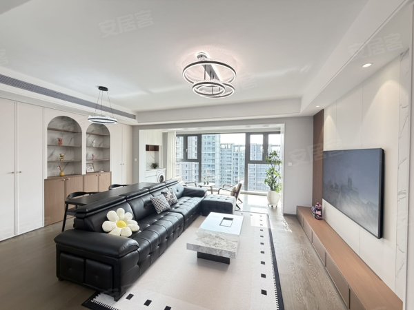 纯住家装修_落地窗大平层_全屋定制柜_家具家电齐全拎包入住