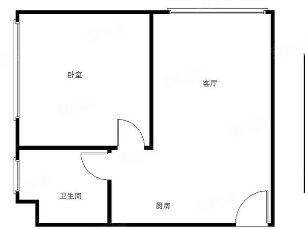 近拱北燕都花园简欧温馨一房一厅寻找爱干净人士看房有钥匙