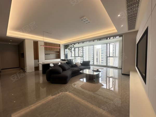建发美的珺和府_高端园林风_横厅三室两卫全屋定制_骆岗公园