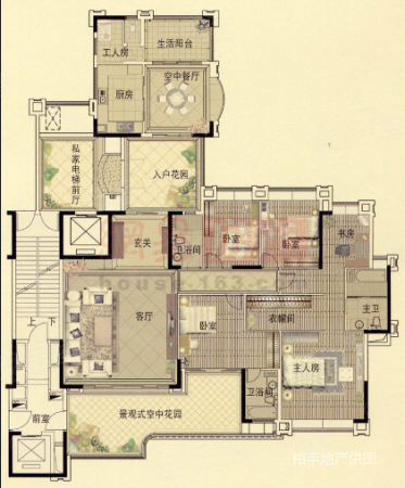 珠江新城低密度豪宅珠光新城御景300方一线江景带大阳台