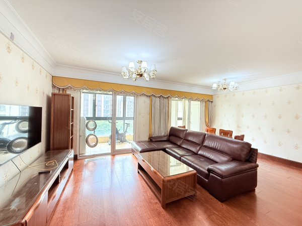 科技住宅！朗诗边户四房两卫~超大横厅定制家具~楼下公园近银泰
