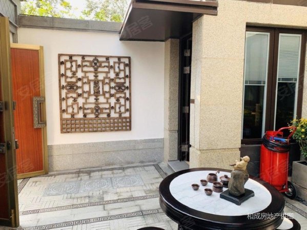 中国古典传统中式院落 双车位大花园 世茂佛山院子 临江大别墅