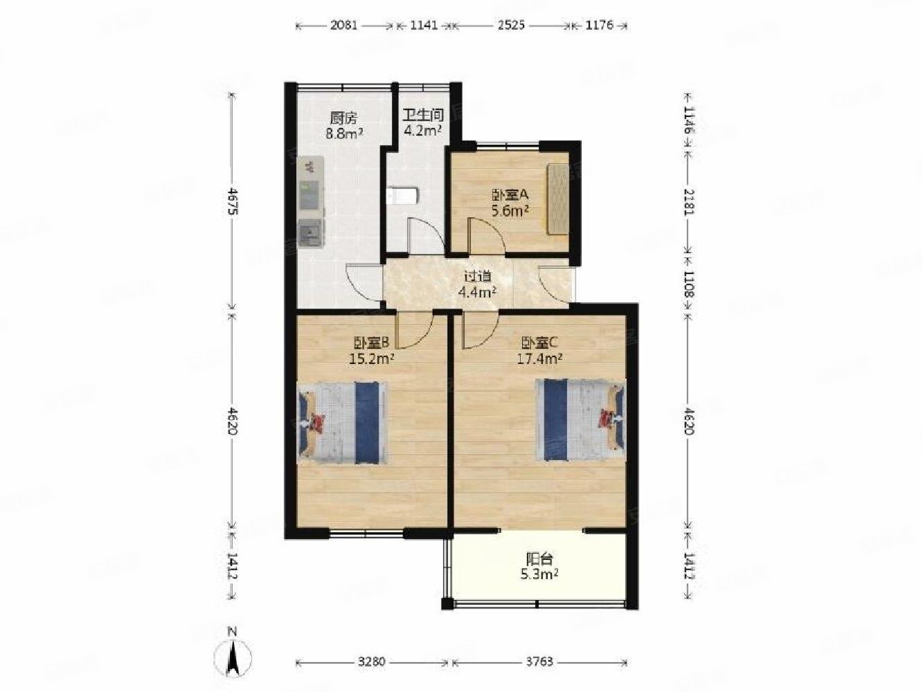 网>南京二手房>鼓楼二手房>凤凰西街二手房>汉北街8号小区>1333_1000