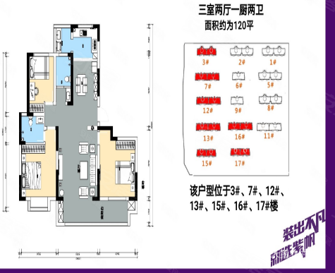 东润城(三期裕园)3室2厅1卫137.14㎡南北208万