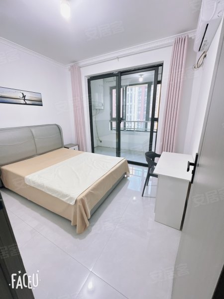 北岗花园二期主卧带阳台出租付一押一拎包入住靠宏盛广场