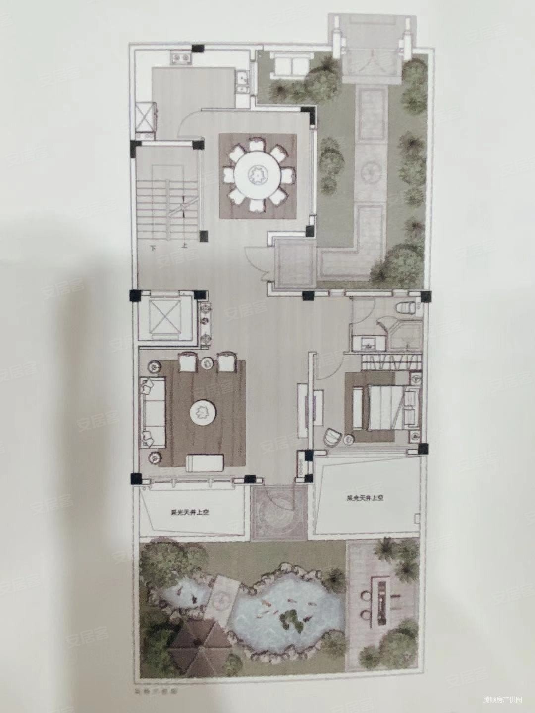 葛洲坝知丘别墅5室4厅6卫427㎡南北1088万