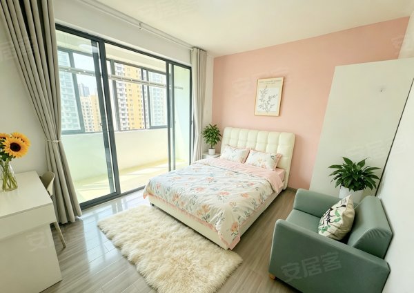 温馨阳台房哦～真实房源近紫庐方圆荟拎包入住押一付一随时看房哈