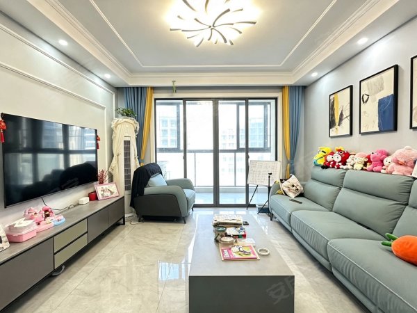 金融港正对面__琼林苑住家装修__干净清爽__拎包入住
