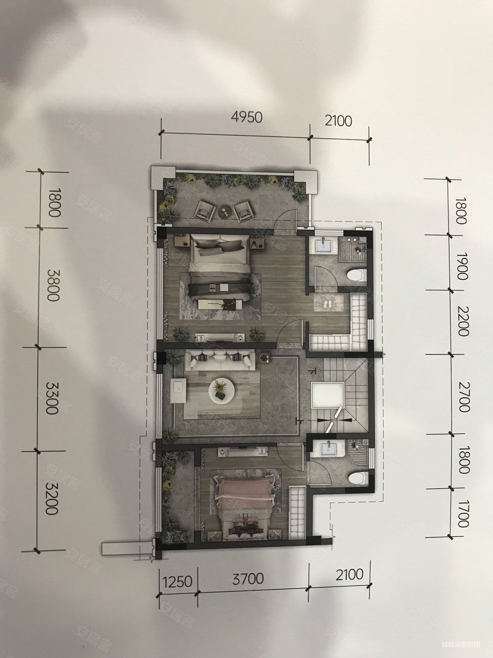 龙湖康田麓宸(别墅)2室2厅4卫129㎡南185万