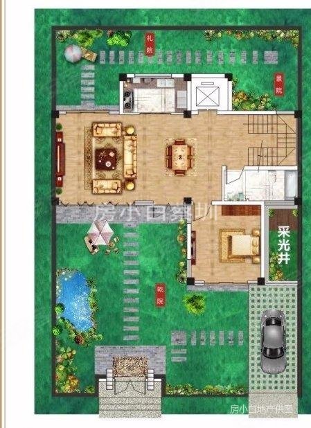 低于市场价50w 70年独栋别墅三面环湖近地铁带200平