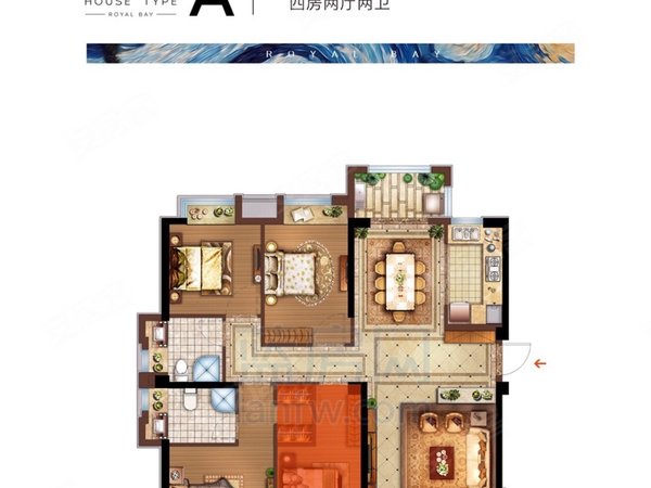 泉州台商区台商投资区隆盛御湖湾隆盛御湖湾 4室2厅2卫 2500元月 电梯