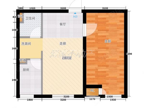 佳和新城五期 电梯 园区新 精装一室一厅 南明厅1500月,沈河租房-沈阳