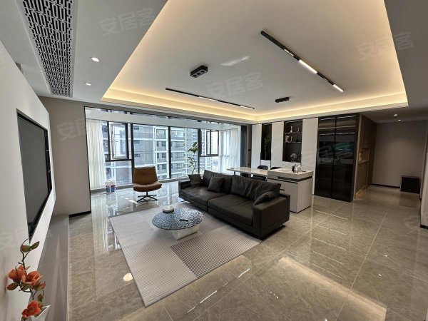 全景玻璃幕墙_平层宅邸_采光视野_零遮挡_私域园林_静谧宜居