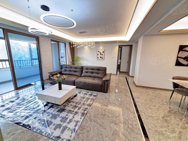 龙湖景粼玖序_大横厅_三房两卫带浴缸_全屋定制_黄河路地铁口