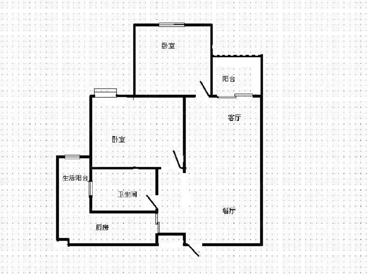 华美时代城2室1厅1卫73.19㎡南北103万