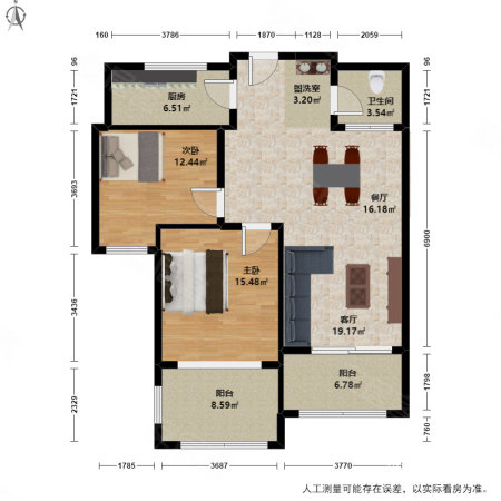 精装修 596万 电梯房 86平 欣盛东方郡(东区 满五