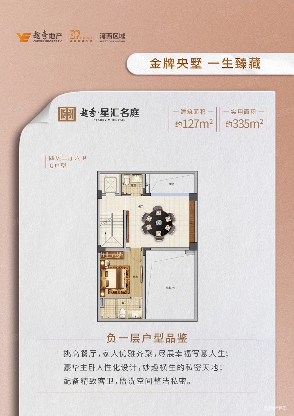 越秀星汇名庭(鹤山)4室2厅4卫127㎡南北138万