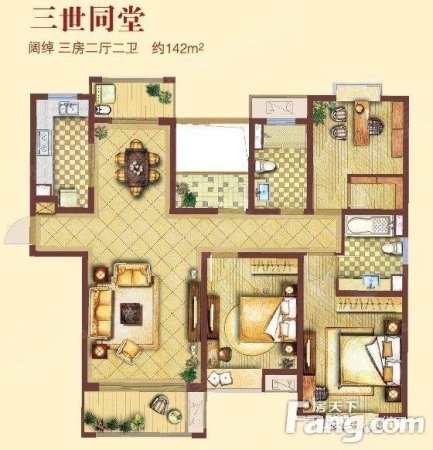 合生国际花园二手房,205万,4室2厅,2卫,141.93平米-昆山安居客