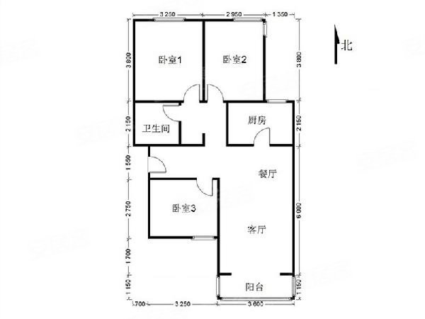 中煤建安低层三室一厅一卫南北通透老证可贷款