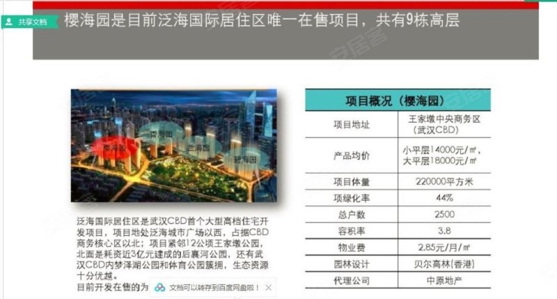 cbd泛海国际樱海园四房2厅525万毛坯老证诚心出售