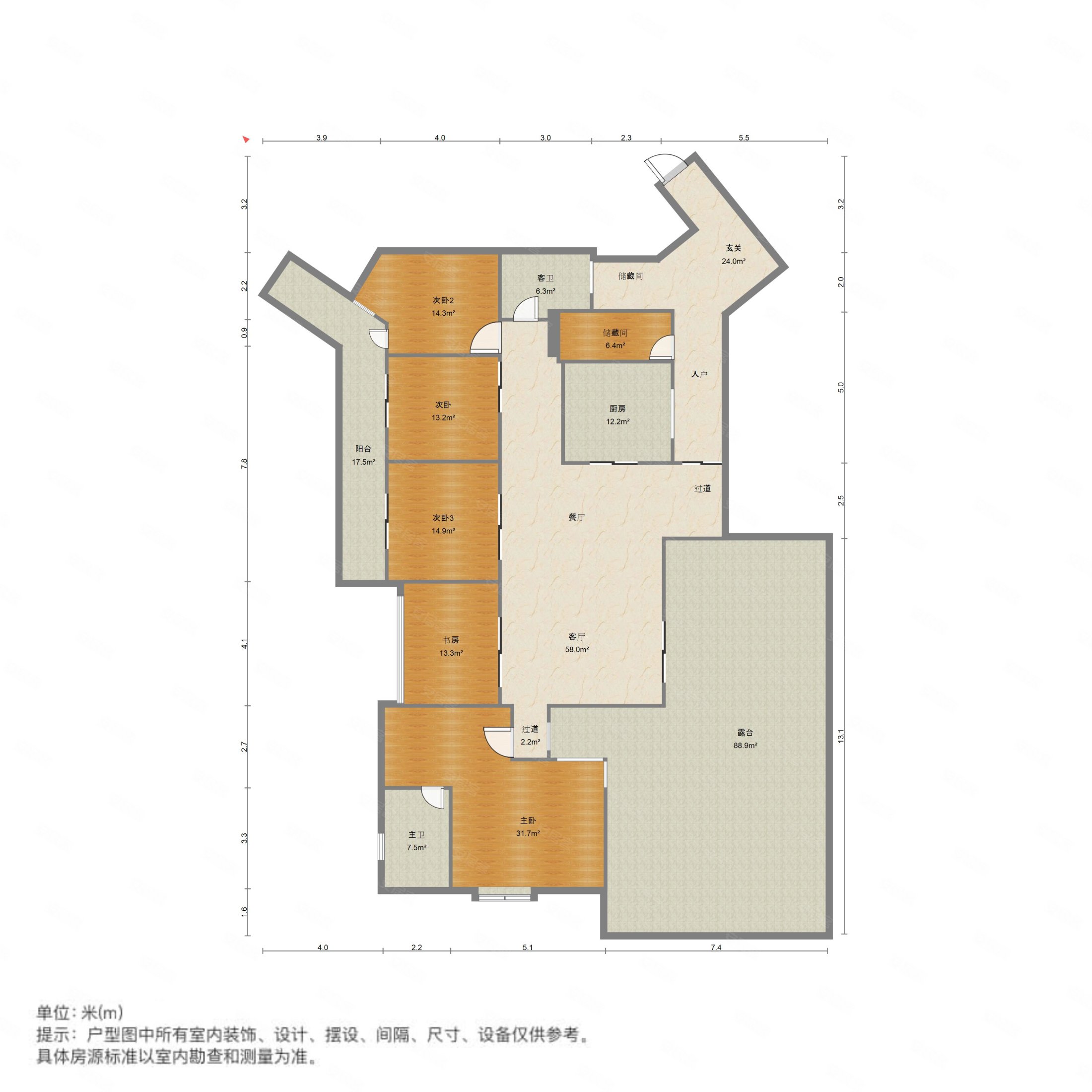 国博新城天墅露台全赠送双地铁口毛坯大四房价格可谈