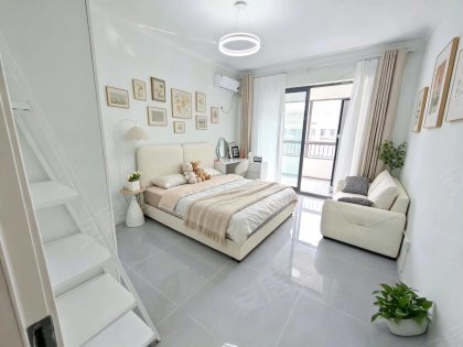 可短租月付）押一付一）水街对面地铁口）定制瓷砖家具_拎包入住
