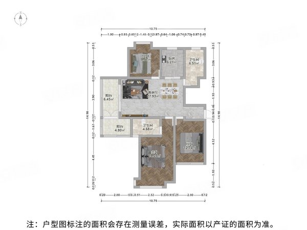 苏州相城高铁新城芯汇未来华庭芯汇未来华庭精装三房 采光好出门吾悦
