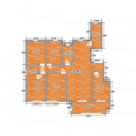 中央美地 总高11楼 五室双卫 全名户型 急售 可议,润锦中央美地二手房