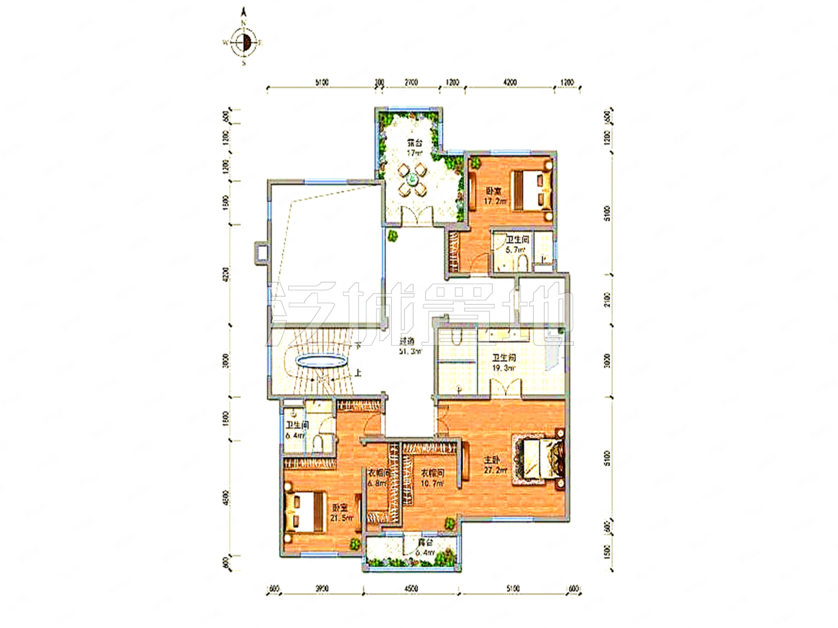 北京壹号庄园(东方普罗旺斯四期)5室2厅5卫690.38㎡南北5800万