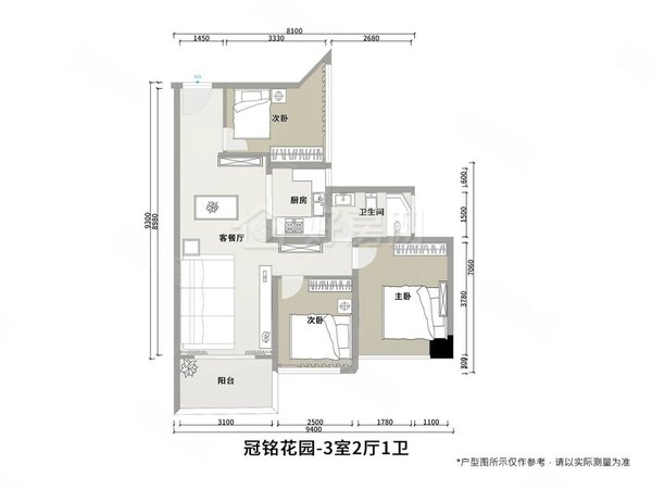 深圳南山西丽冠铭花园冠铭花园 主卧带卫生间出租 拎包入住 随时看房