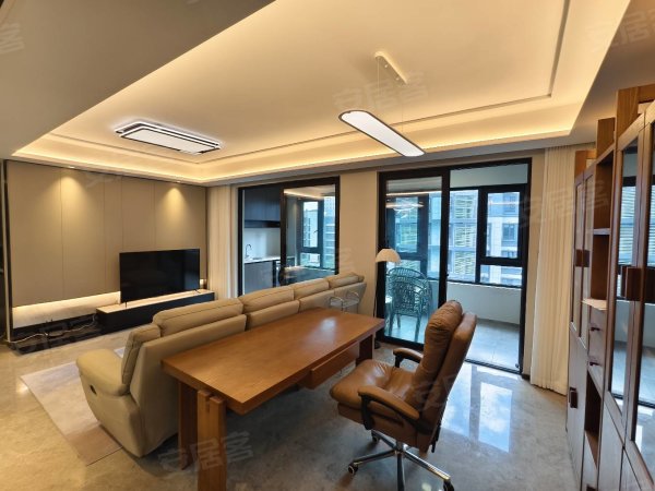 大横厅三居室洋房_自住精装修_地暖中央空调_高配家具家电