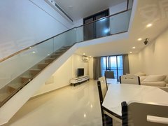 盐步佰德广场新澳国际复式公寓出租家私家电全新拎包入住