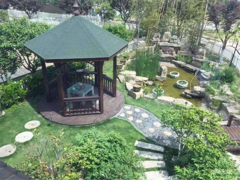 五四广场封闭别墅区,400平院子,挑空大厅,精装修