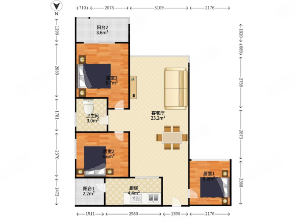 业主紧急换房 近指导价就可以出手家私电全送,凤凰雅居二手房,0万,3室