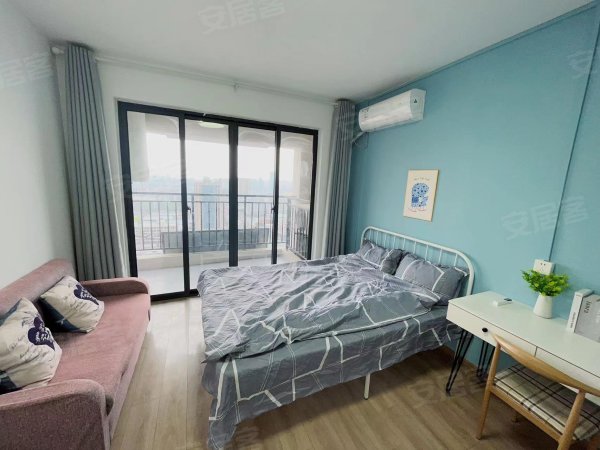 5号线义兴地铁口贡街明悦中心旁朝南主卧带阳台可月付