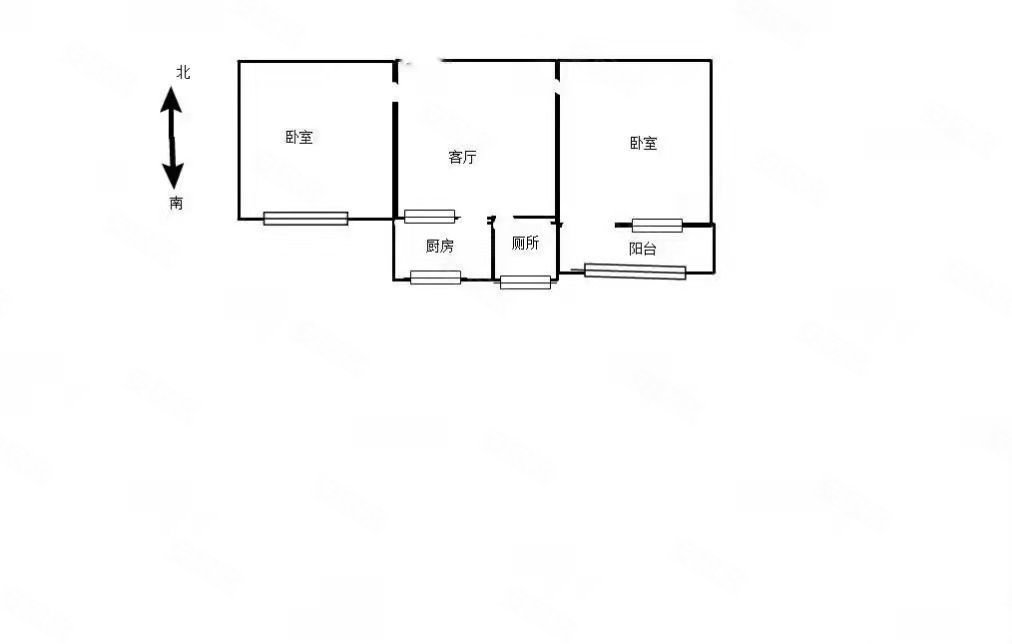 西雅小区两居室全阳户型41中客厅好用北国超市时光公园