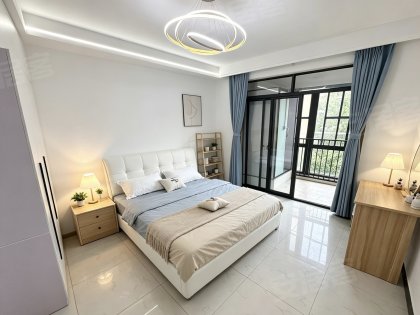 O押金可短租玫瑰苑阳台独卫100套可选新地中心天鹅湖