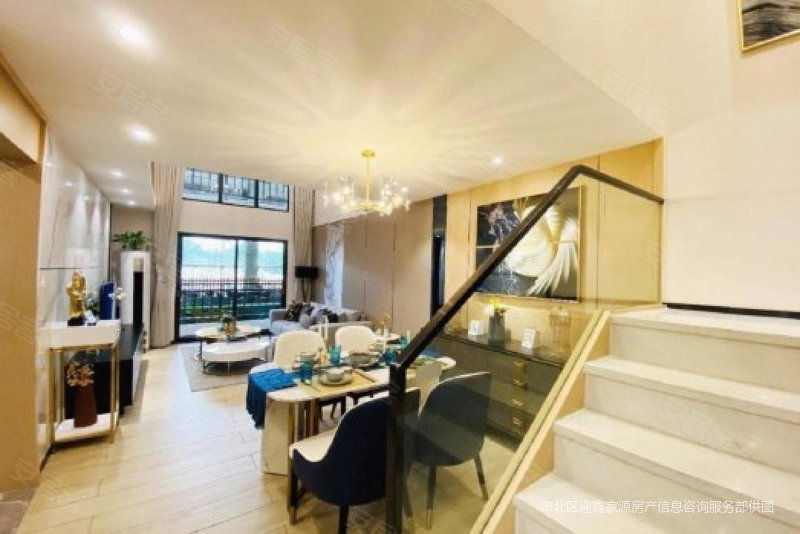 崂山鲁商蓝岸丽舍松岭路精装复式loft拎包入住近地铁
