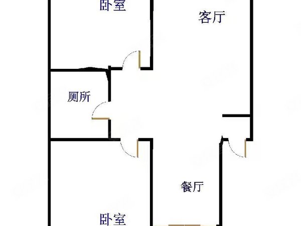 三区 精装电梯房2室1厅1卫干净卫生拎包入住看房方便出租房源真实图片