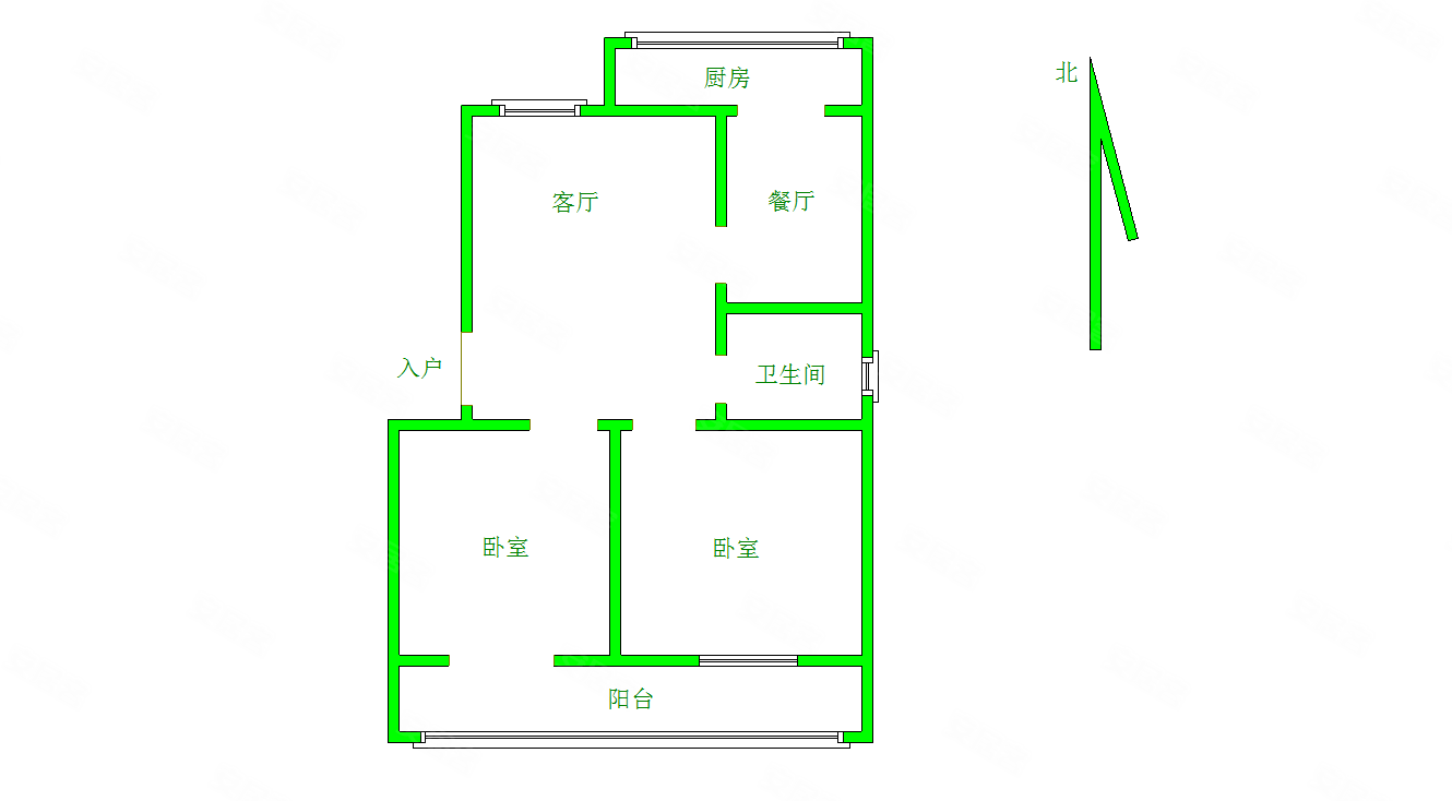 两室二厅二卫户型图,三室两厅两卫户型图,户型图图片三室二厅(第12页)_大山谷图库