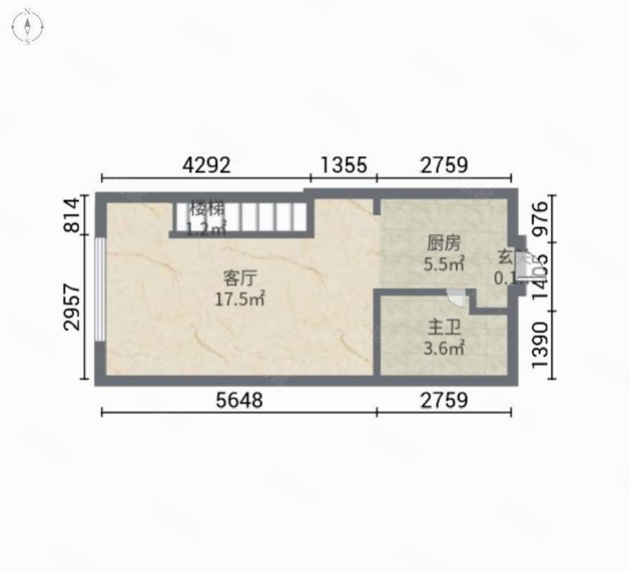 复式loft45米高外地单身皆可买