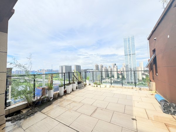 顶复500平大露台上下两层不吵他人可月付省府环境交通治安好