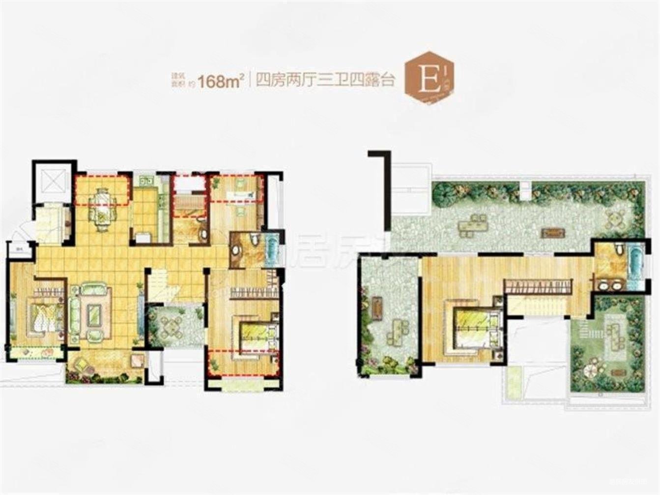 东部新城保利印江南顶楼复式超高大面积超大私家大露台